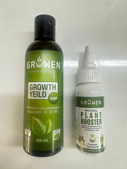 Combo of Growth Yield Liquid(100ml) With Plant Booster (50ml)